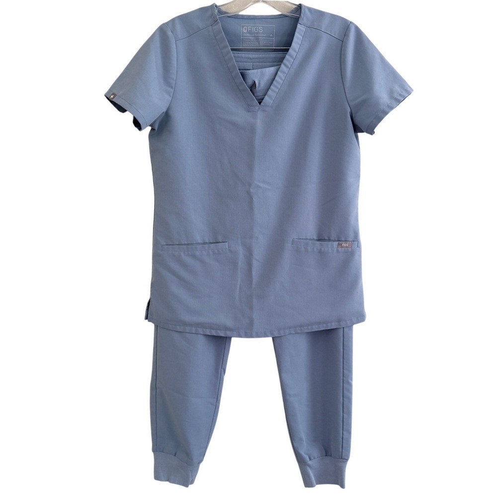 Figs Women's Scrub Set in Dusty Blue